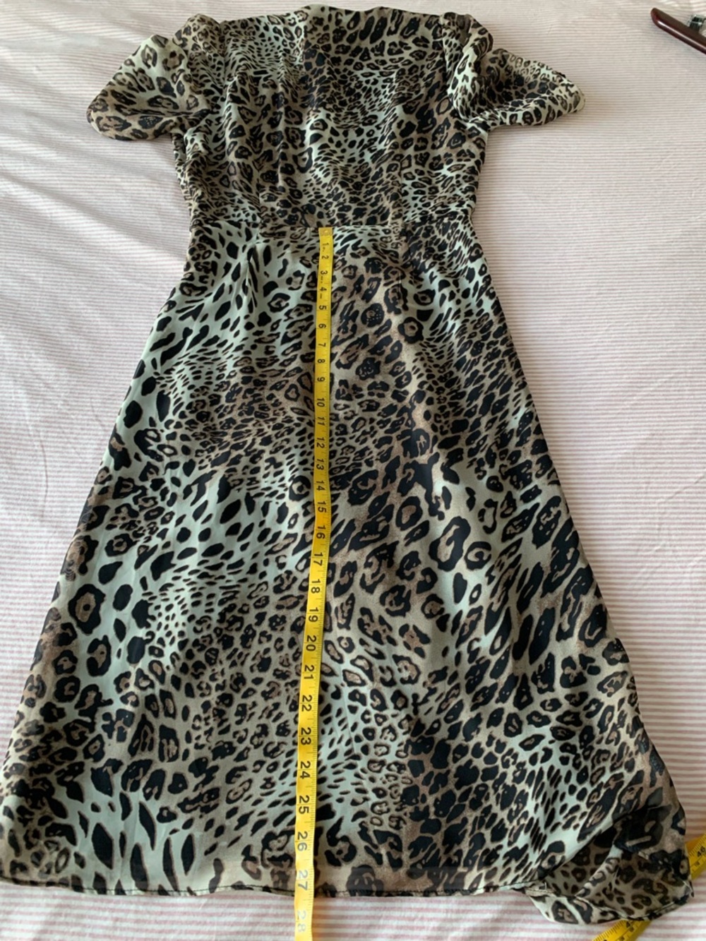 Anthropologie ASTR Leopard animal Print Midi Dress in Brown and Black Size M - Picture 10 of 14